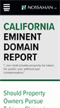 Mobile Screenshot of californiaeminentdomainreport.com